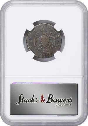 image for: 1788 Massachusetts Half Cent. Ryder 1-B, W-6010. Rarity-2. VF Details--Bent (NGC).