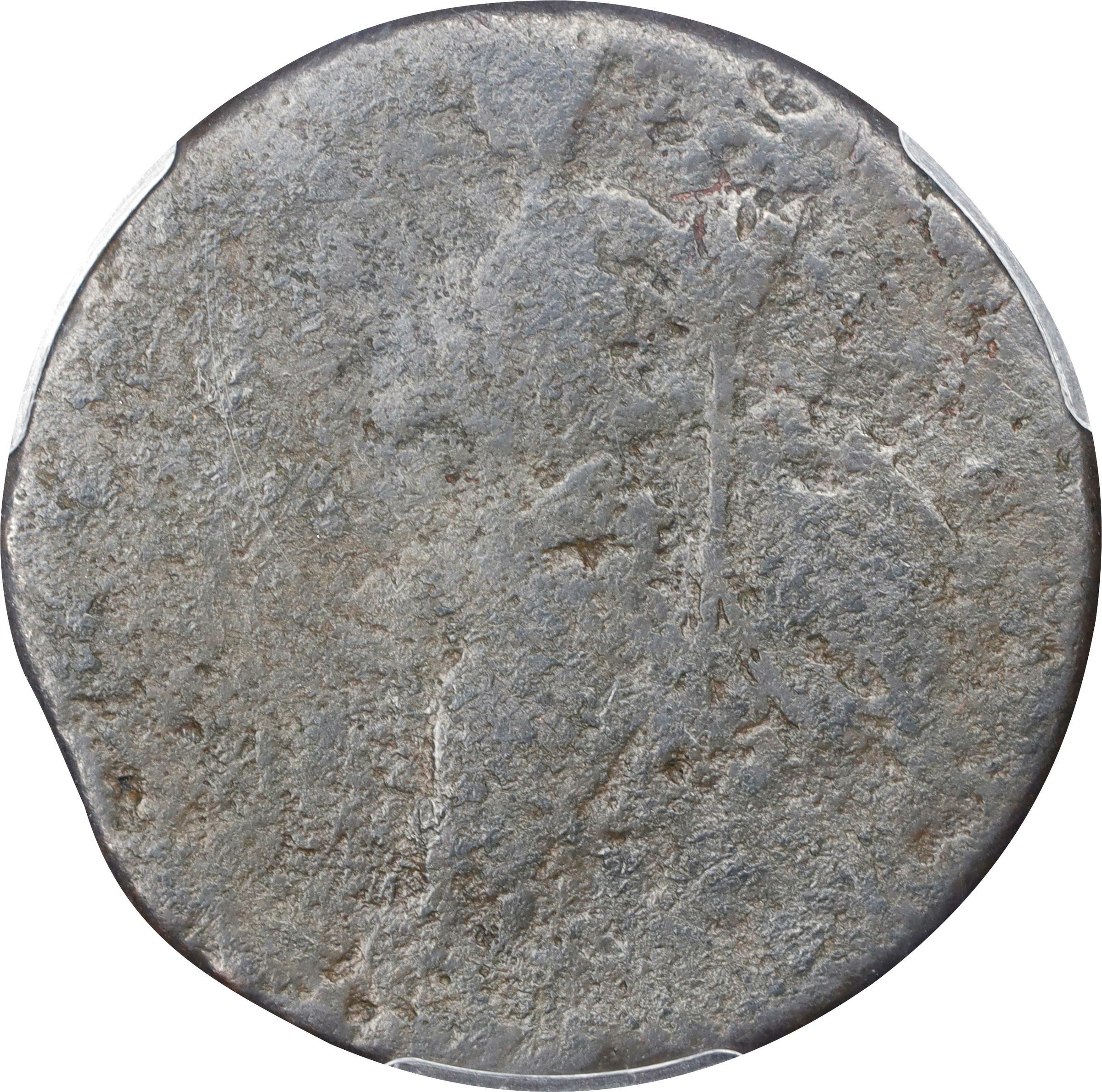 image for: 1787 Vermont Copper. RR-13, Bressett 17-V, W-2255. Rarity-1. BRITANNIA. VG Details--Excessive Corrosion (PCGS).