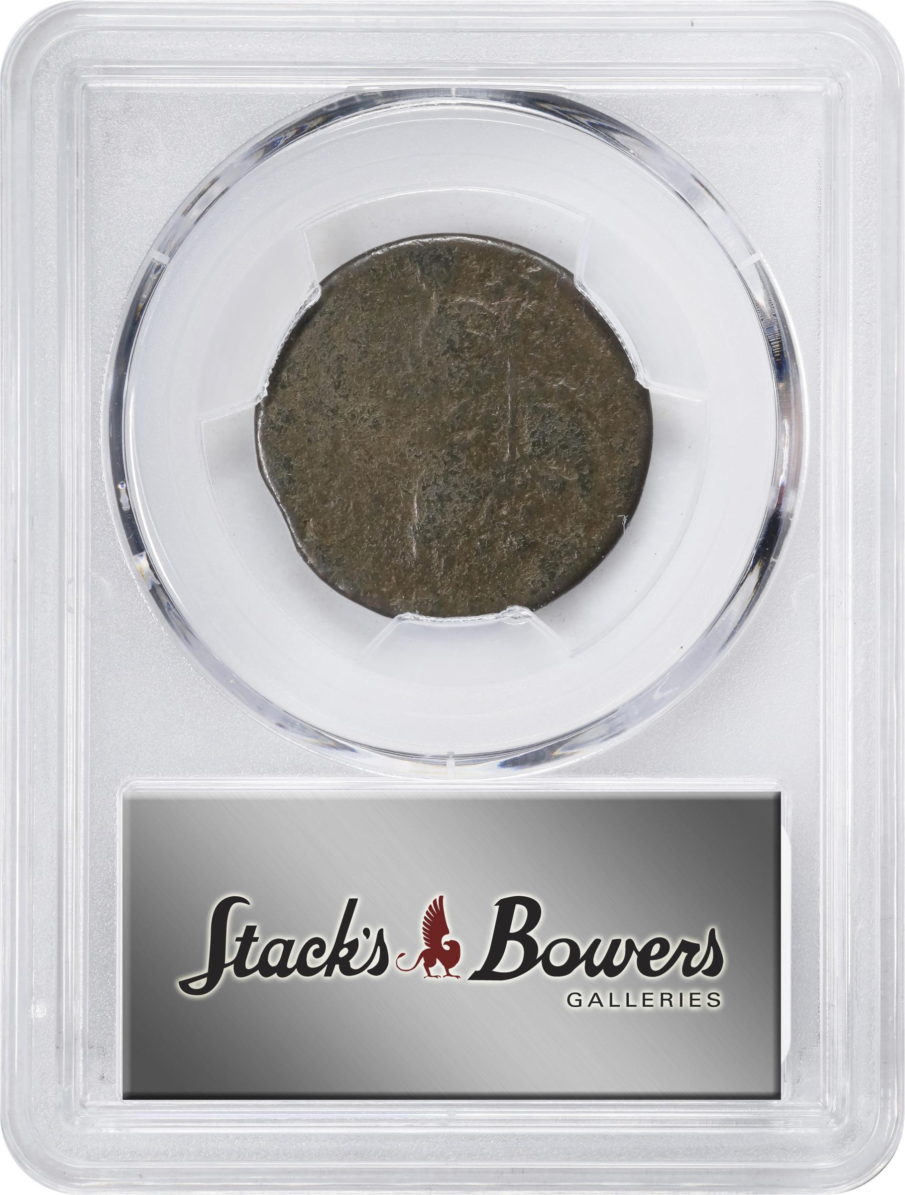 image for: 1787 Vermont Copper. RR-13, Bressett 17-V, W-2255. Rarity-1. BRITANNIA. VG Details--Excessive Corrosion (PCGS).