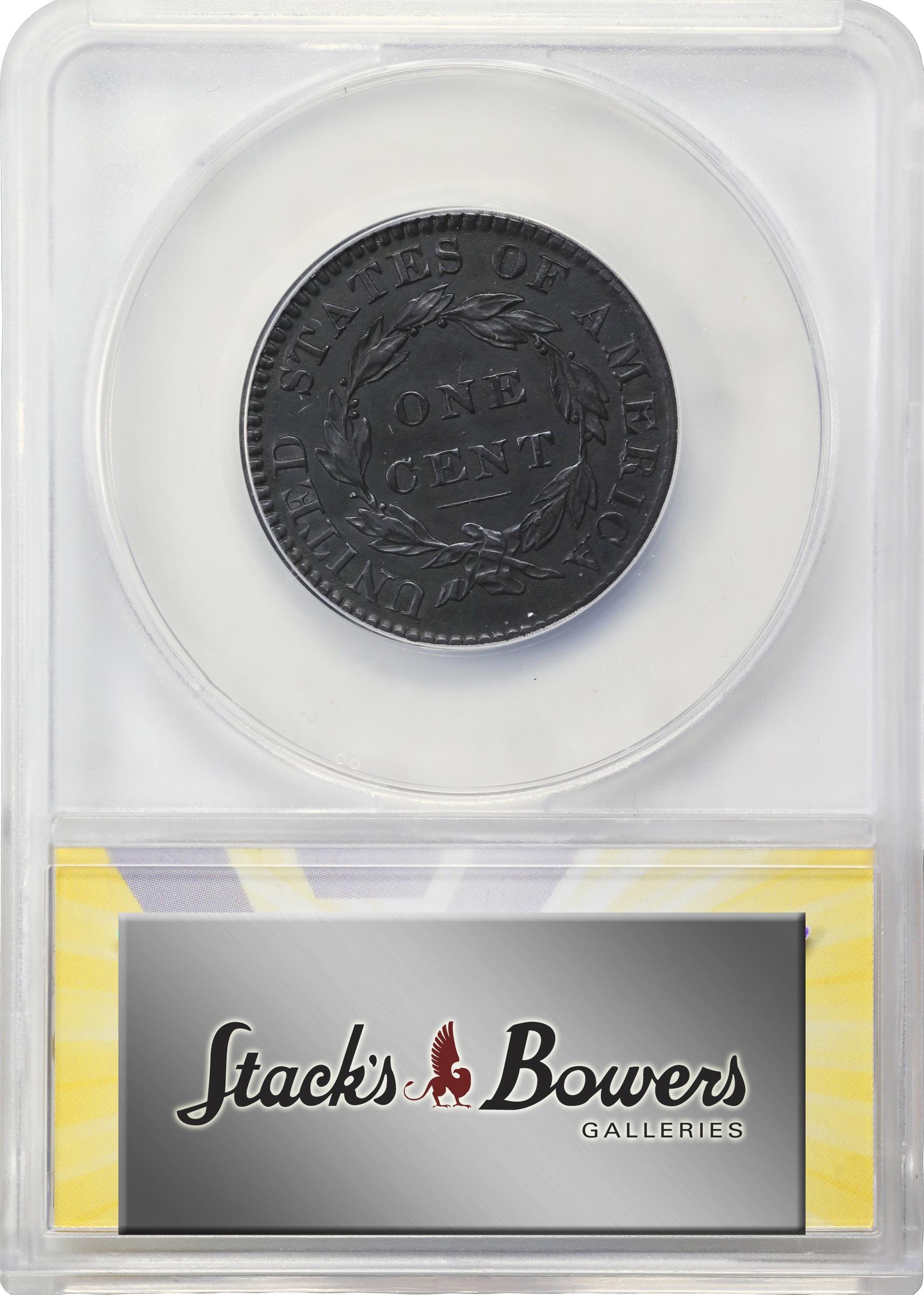 image for: 1820 Matron Head Cent. N-7. Rarity-2. Small Date. EF-40 Details--Corroded (ANACS).