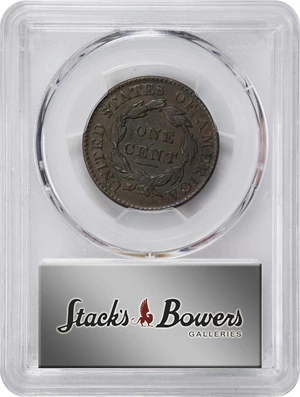 image for: 1827 Matron Head Cent. N-11. Rarity-1. VF-30 (PCGS).