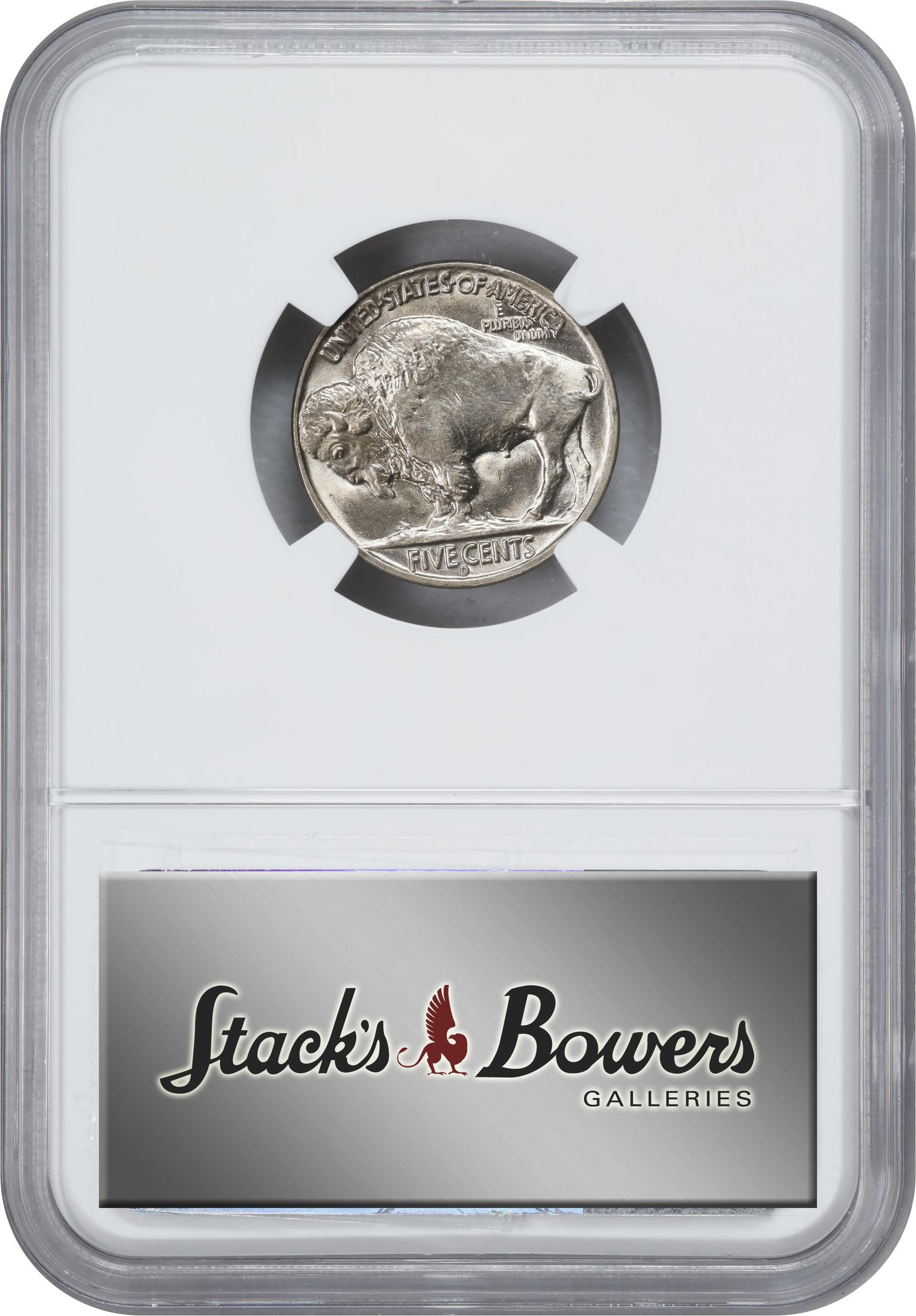 image for: 1938-D/S Buffalo Nickel. FS-511, OMM-1. MS-66 (NGC).