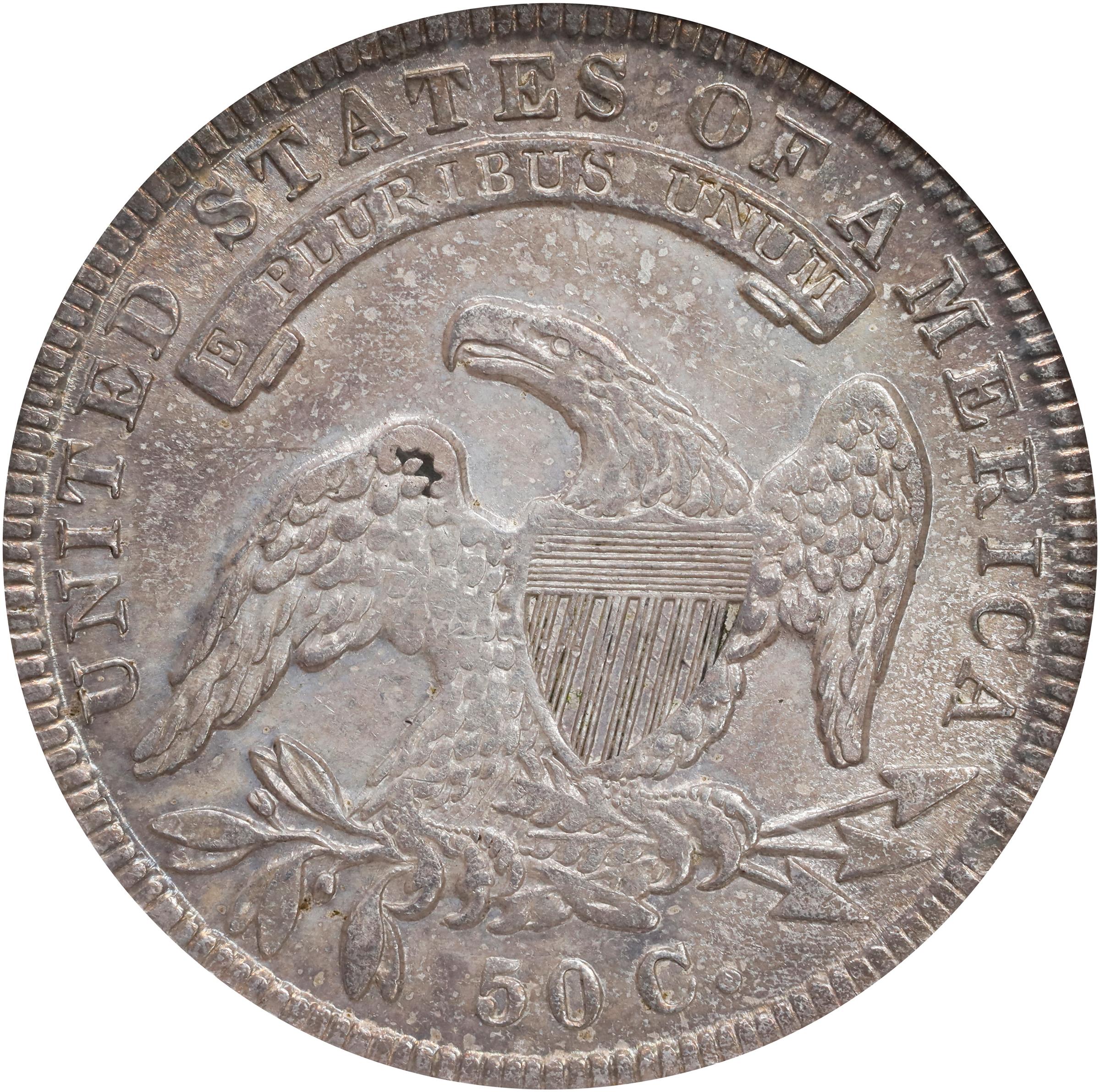 image for: 1834 Capped Bust Half Dollar. O-119. Rarity-4. Small Date, Small Letters. AU-58 (NGC).