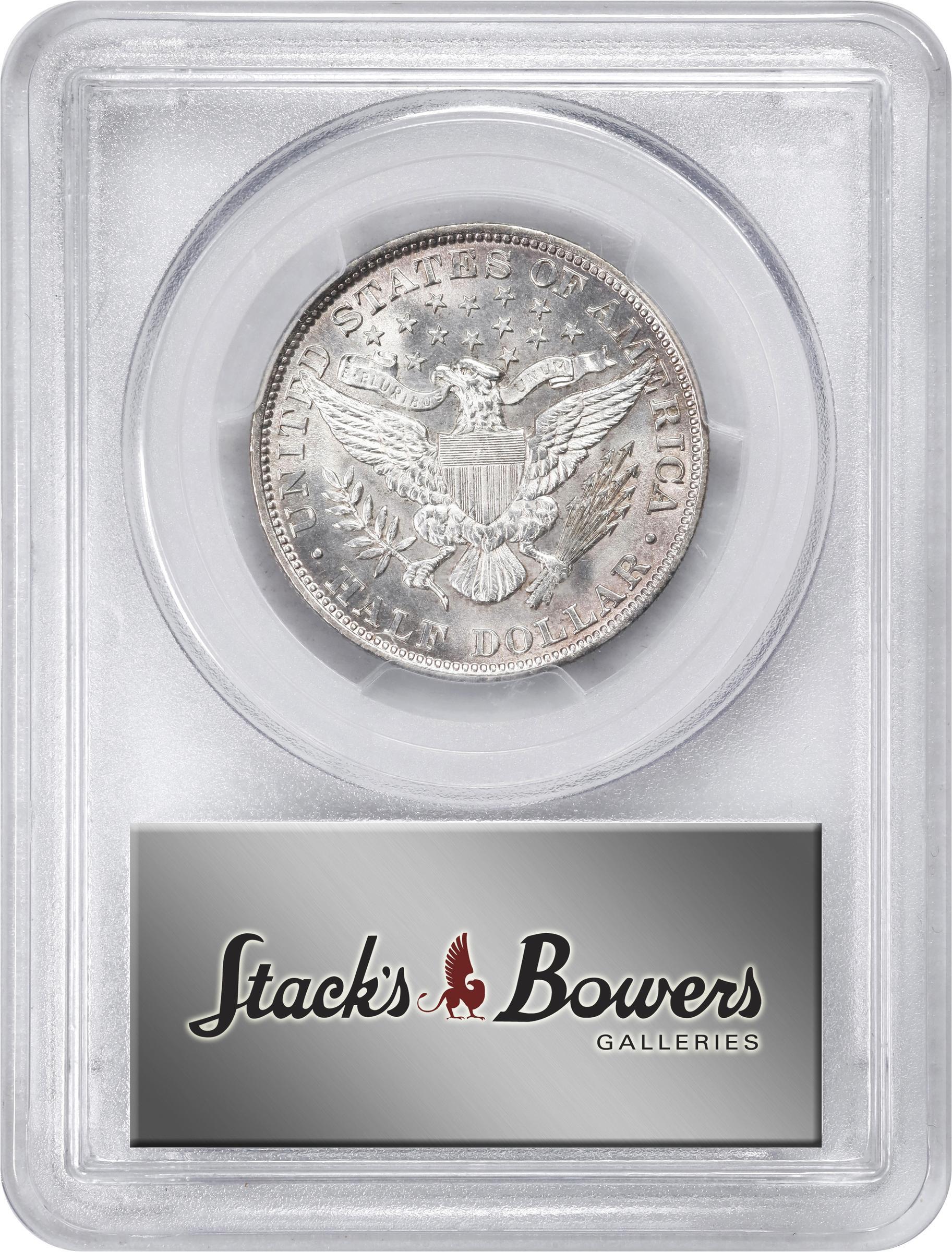 image for: 1893 Barber Half Dollar. FS-801. Tripled Die Reverse. Unc Details--Cleaning (PCGS).