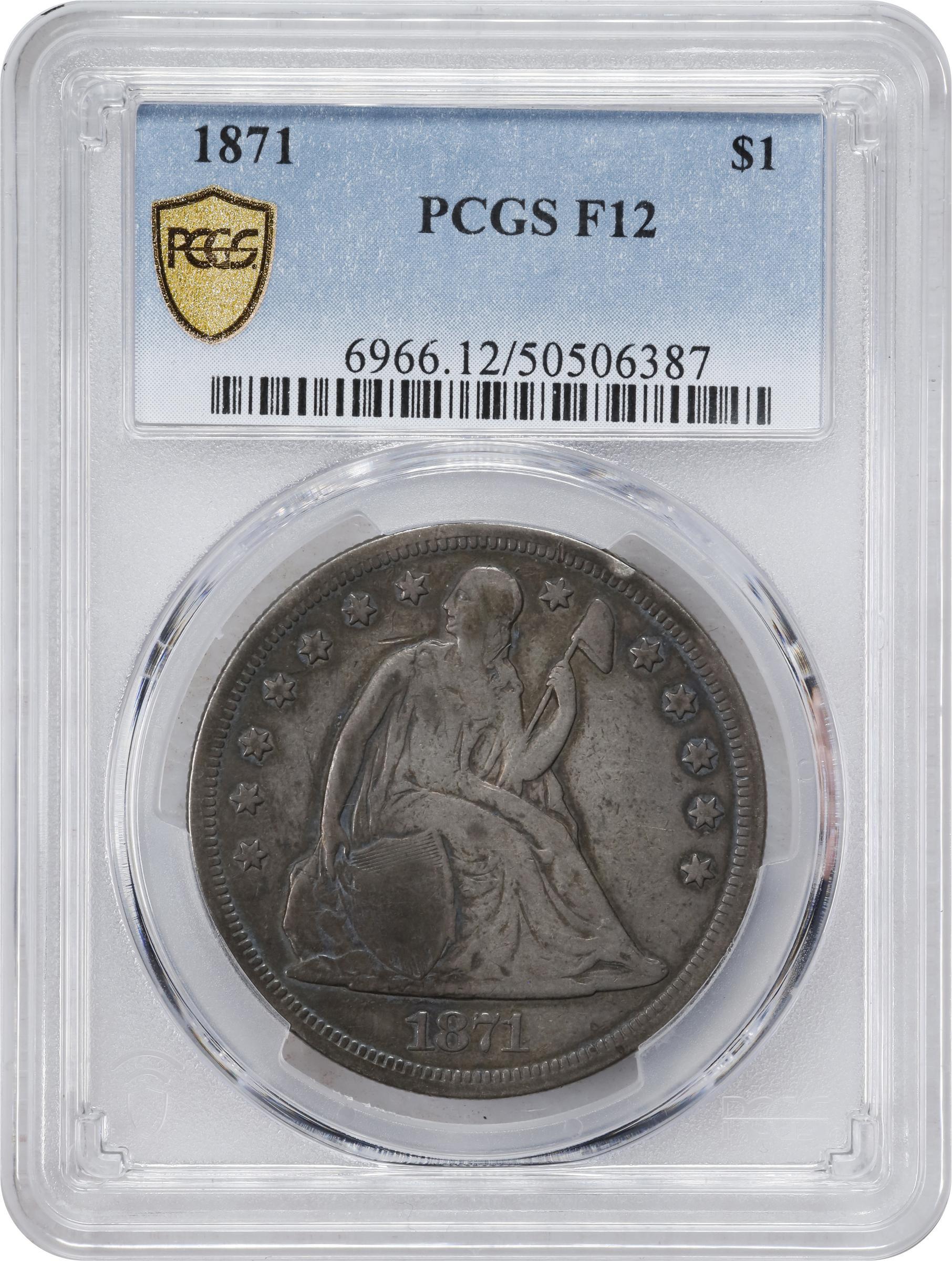 1871 $1 P1 CAC thumbnail 18