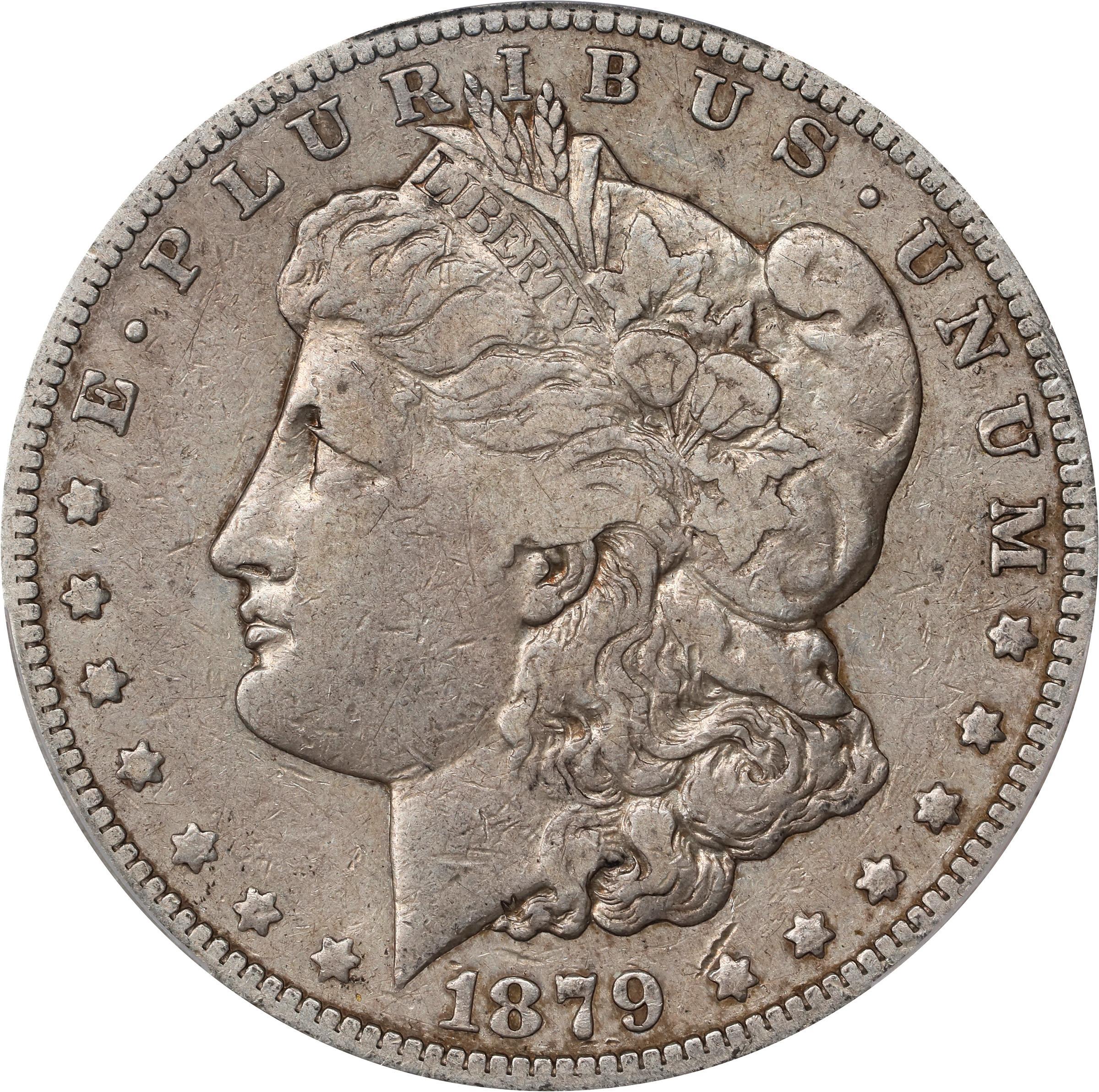 1879-S Morgan Silver Dollar. Reverse of 1878. Top 100 Variety. VF-20 (PCGS).