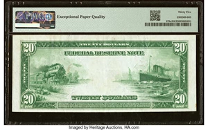 image for: Fr. 979a $20 1914 Federal Reserve Note PMG Choice Very Fine 35 EPQ....