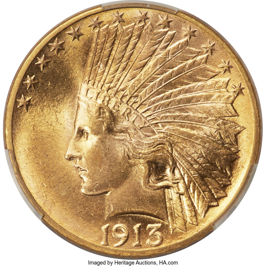 1913 $10 MS