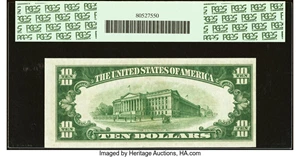 image for: Fr. 2000-A $10 1928 Federal Reserve Note. PCGS Choice About New 58....