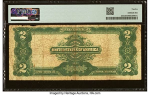 image for: Fr. 256 $2 1899 Silver Certificate PMG Fine 12....