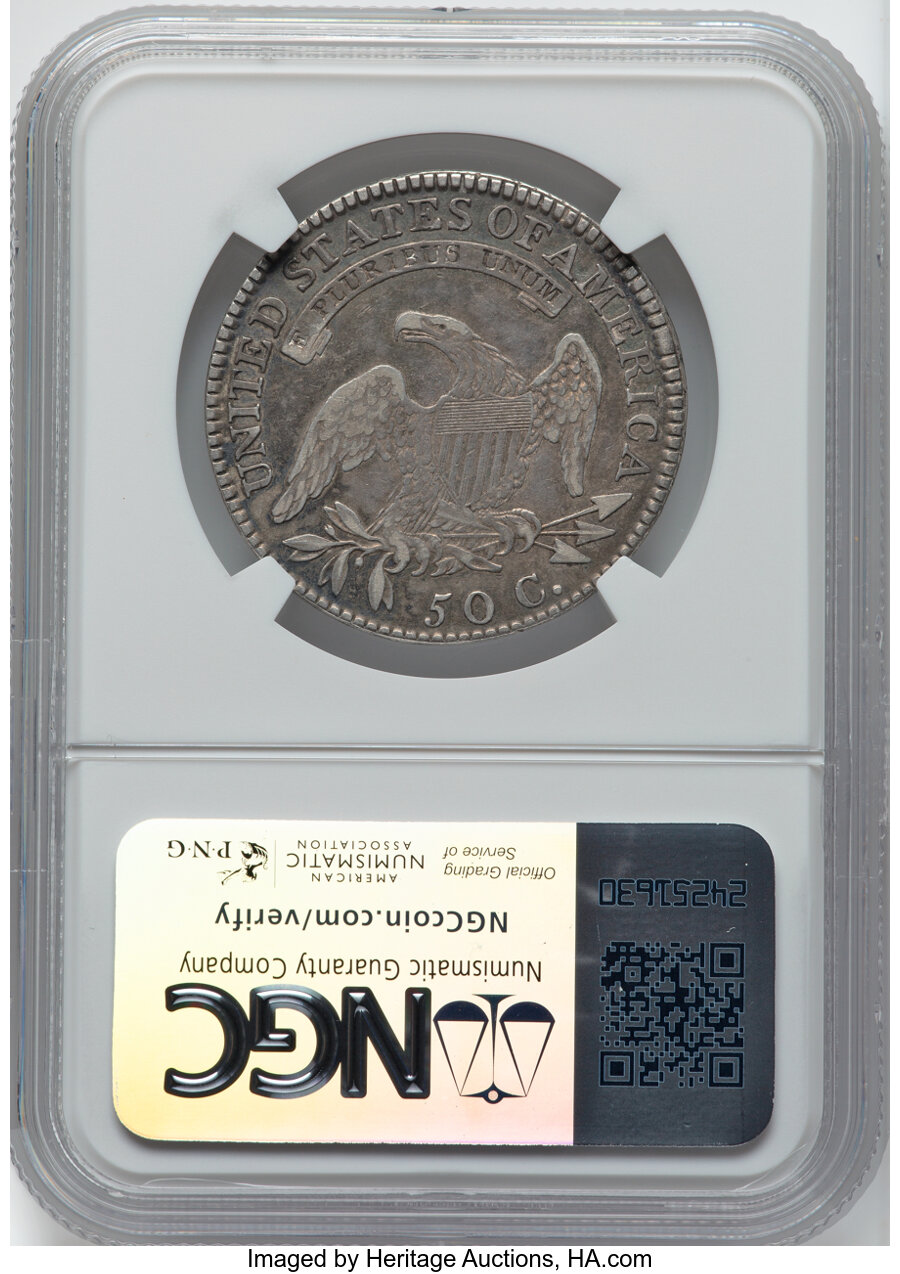 image for: 1818 50C O-106, R.5, VF25 NGC. NGC Census: (2/4).  Mintage 1,960,322....