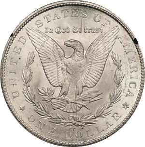 image for: 1879-CC GSA Morgan Silver Dollar. VAM-3. Top 100 Variety. Capped Die. Mint State (Uncertified).