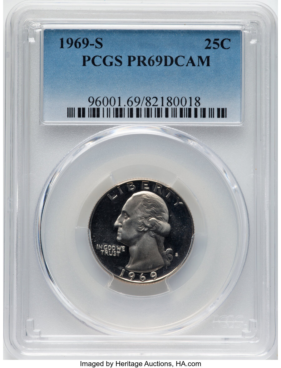 image for: 1969-S 25C PR69 Deep Cameo PCGS.  ...