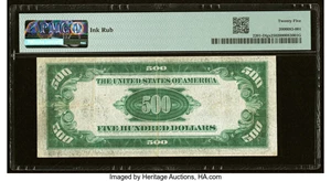 image for: Fr. 2201-D $500 1934 Light Green Seal Federal Reserve Note. PMG Very Fine 25....