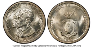 image for: 1936-M Philippines Peso, Murphy-Quezon, KM-178, Allen-18.00, MS64 PCGS. Mintage 10,000....