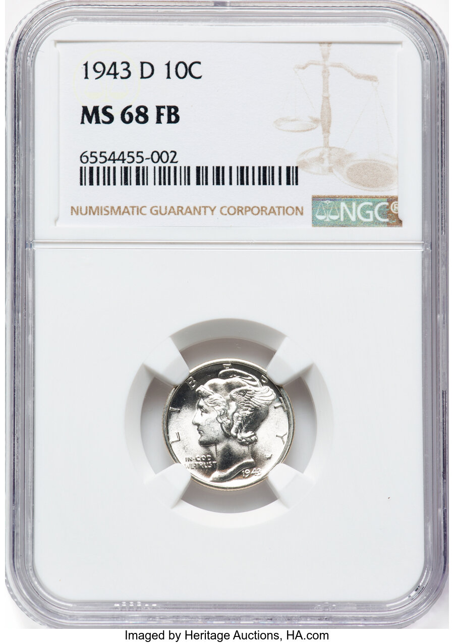 1943 D Dime MS Values | Greysheet