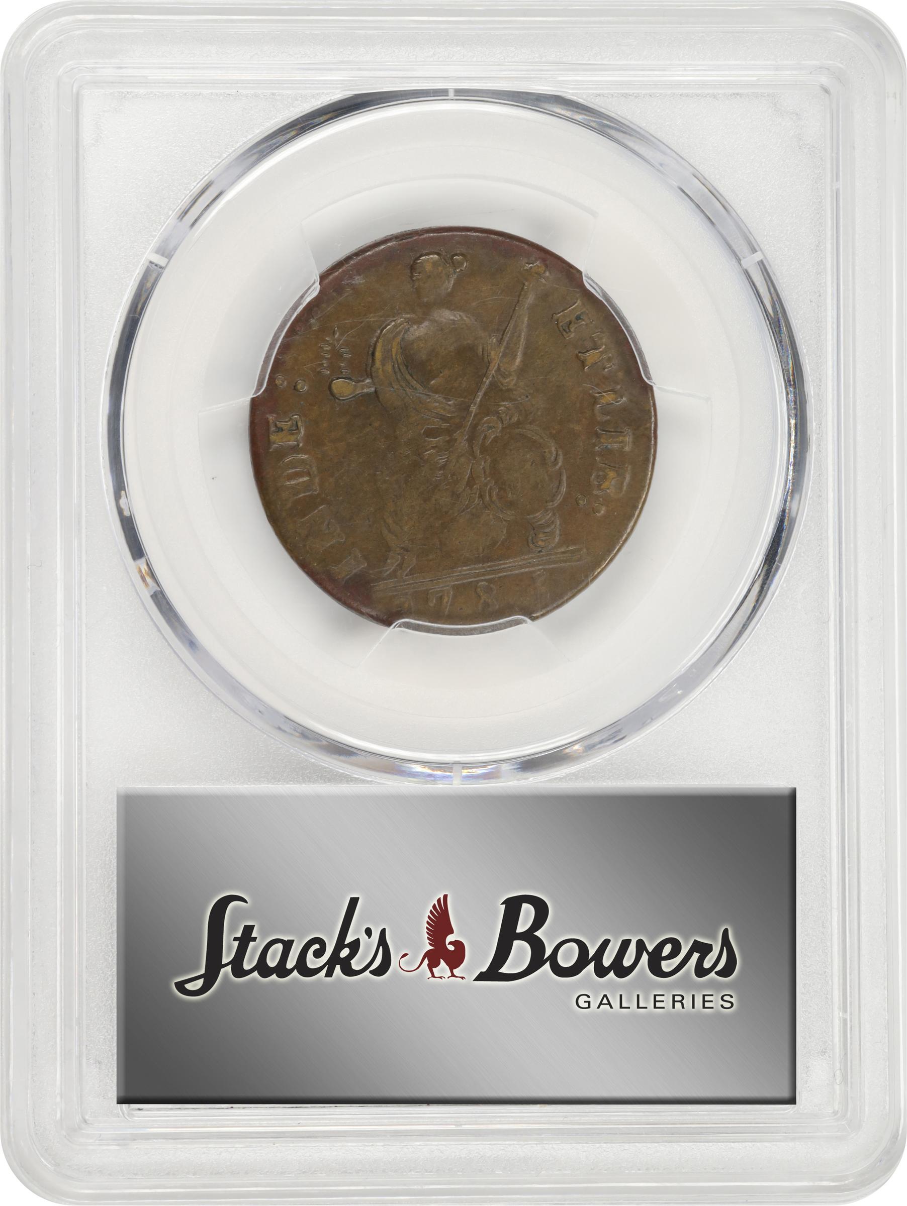 image for: 1785 Connecticut Copper. Miller 8-D, W-2455. Rarity-5+. Bust Left. VF-35 (PCGS).