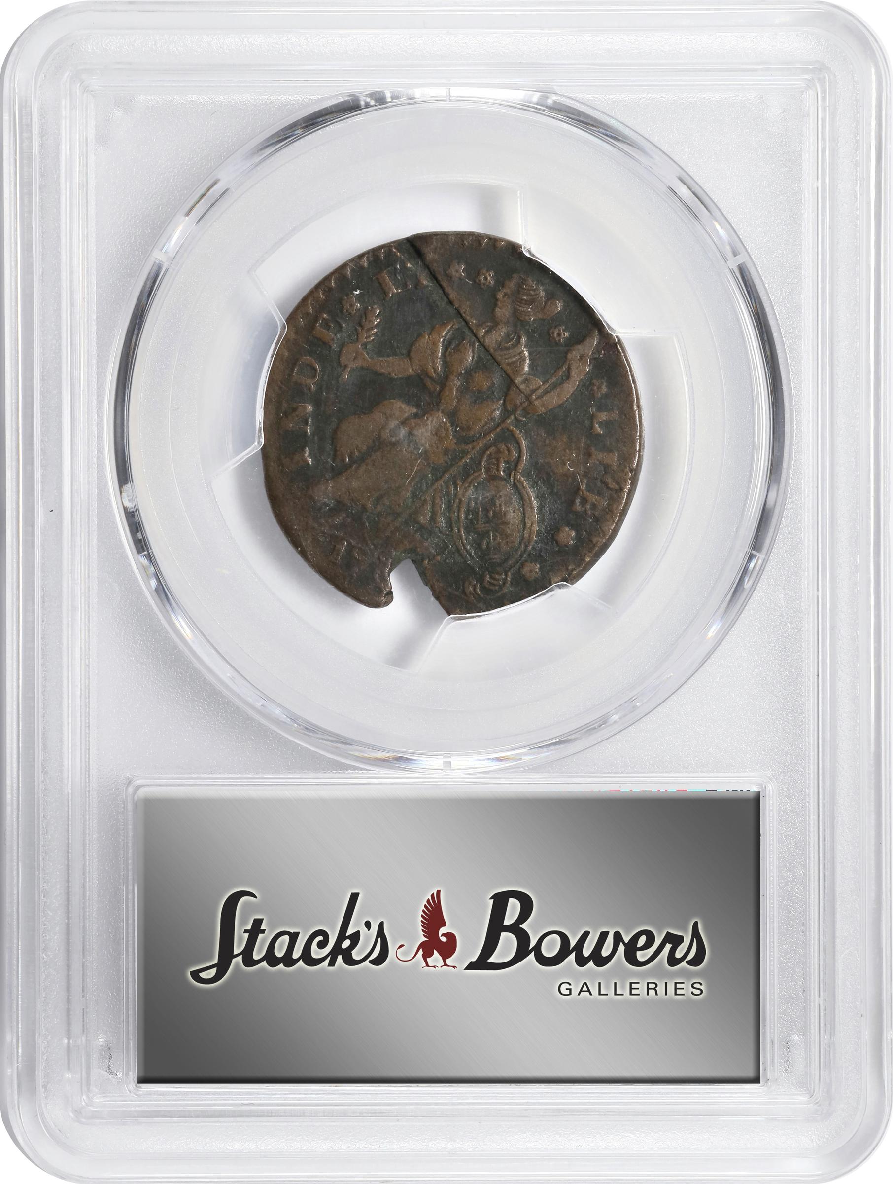 image for: 1787 Connecticut Copper. Miller 15-F, W-2900. Rarity-3. Mailed Bust Left, CONNECT. EF Details--Planchet Flaw (PCGS).