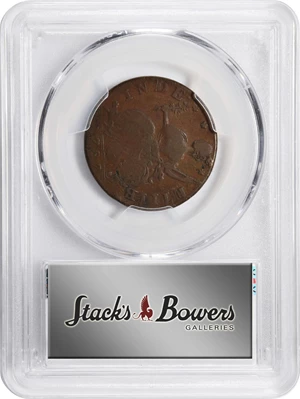image for: 1787 Connecticut Copper. Miller 41-ii, W-4235. Rarity-4. Draped Bust Left, AUCTOPI / ETIIB. VF-35 (PCGS).