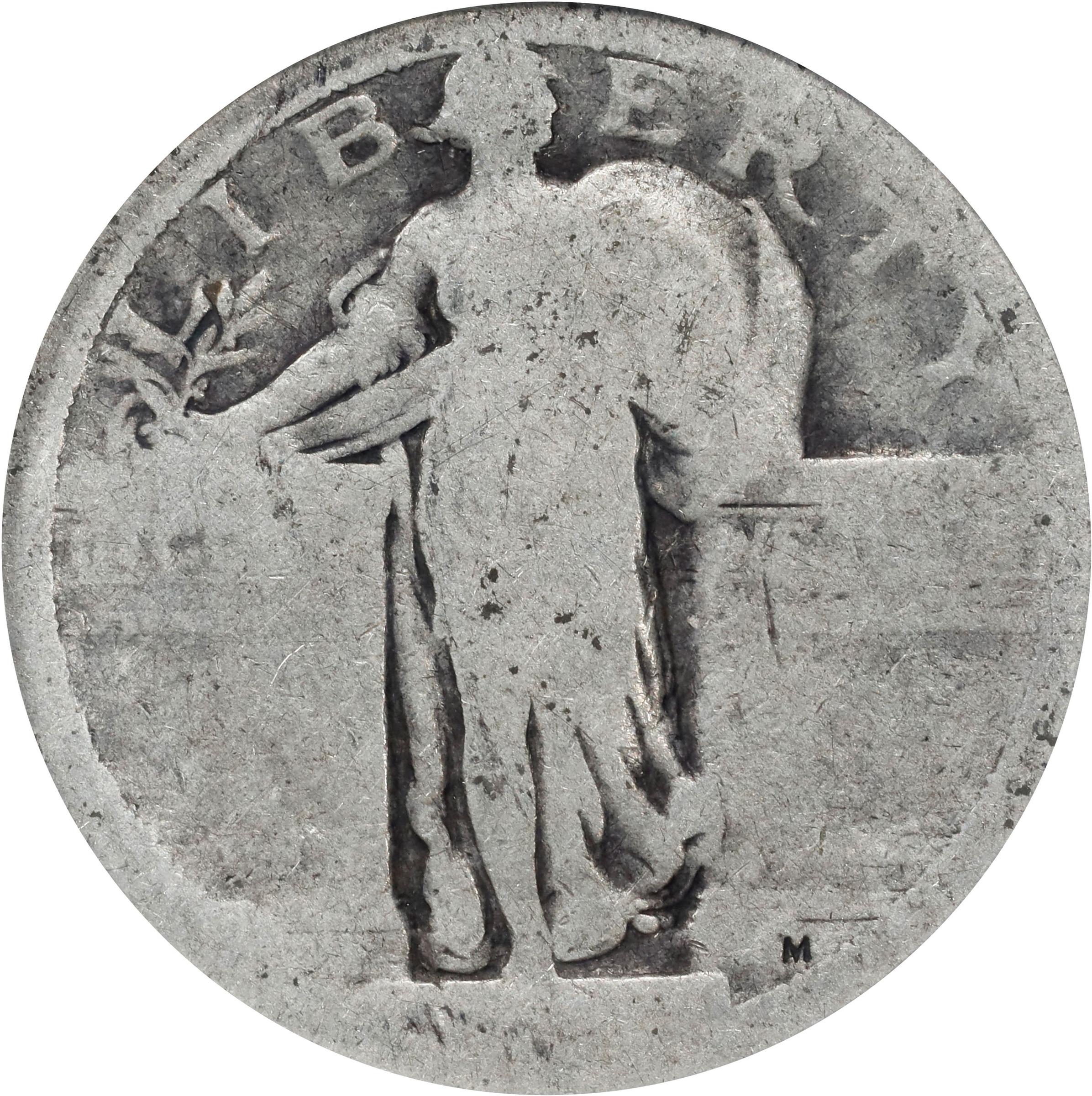1916 Standing Liberty Quarter. Fair-2 (ANACS).