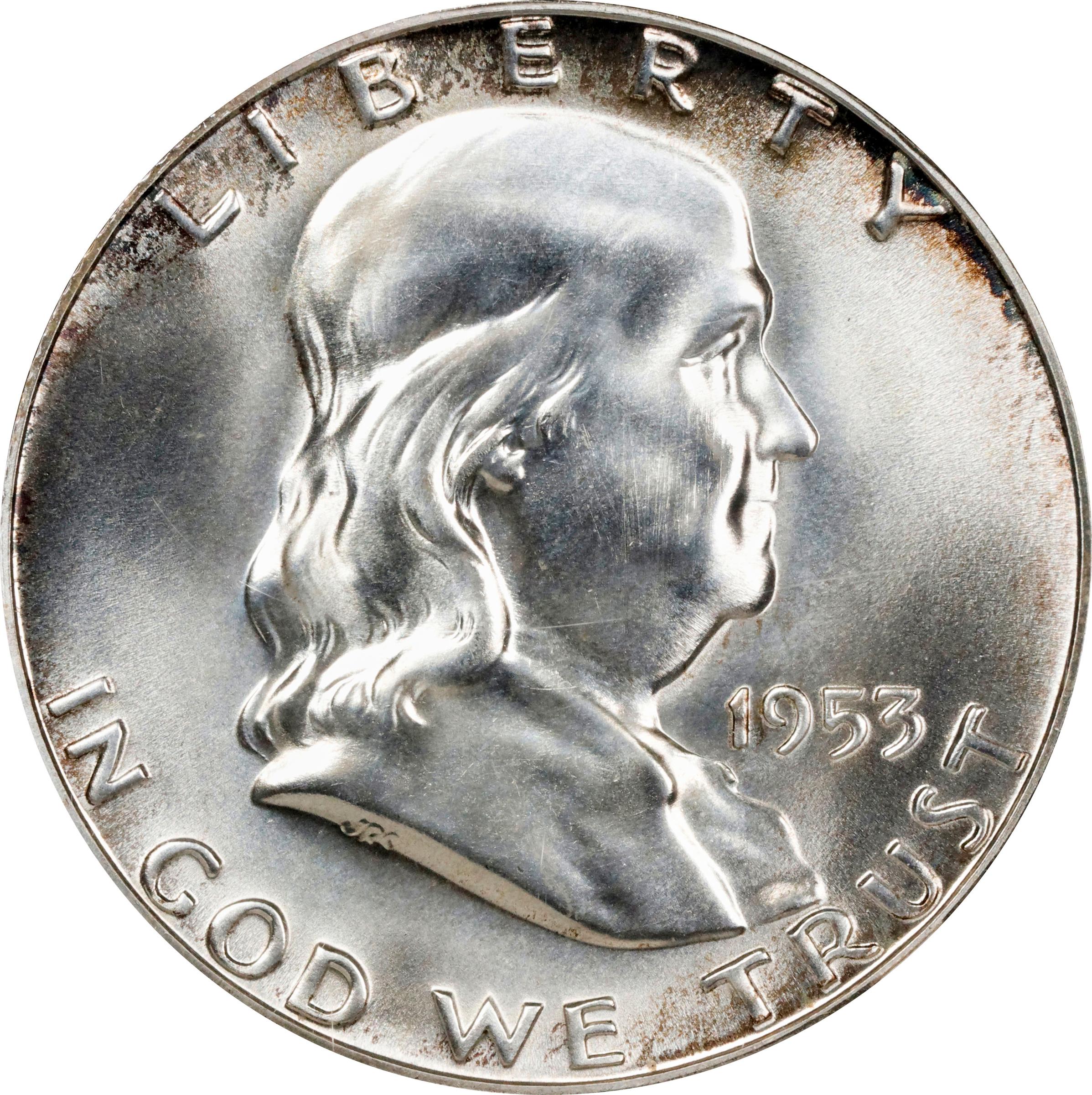 1953 Franklin Half Dollar. Proof-68 (NGC).