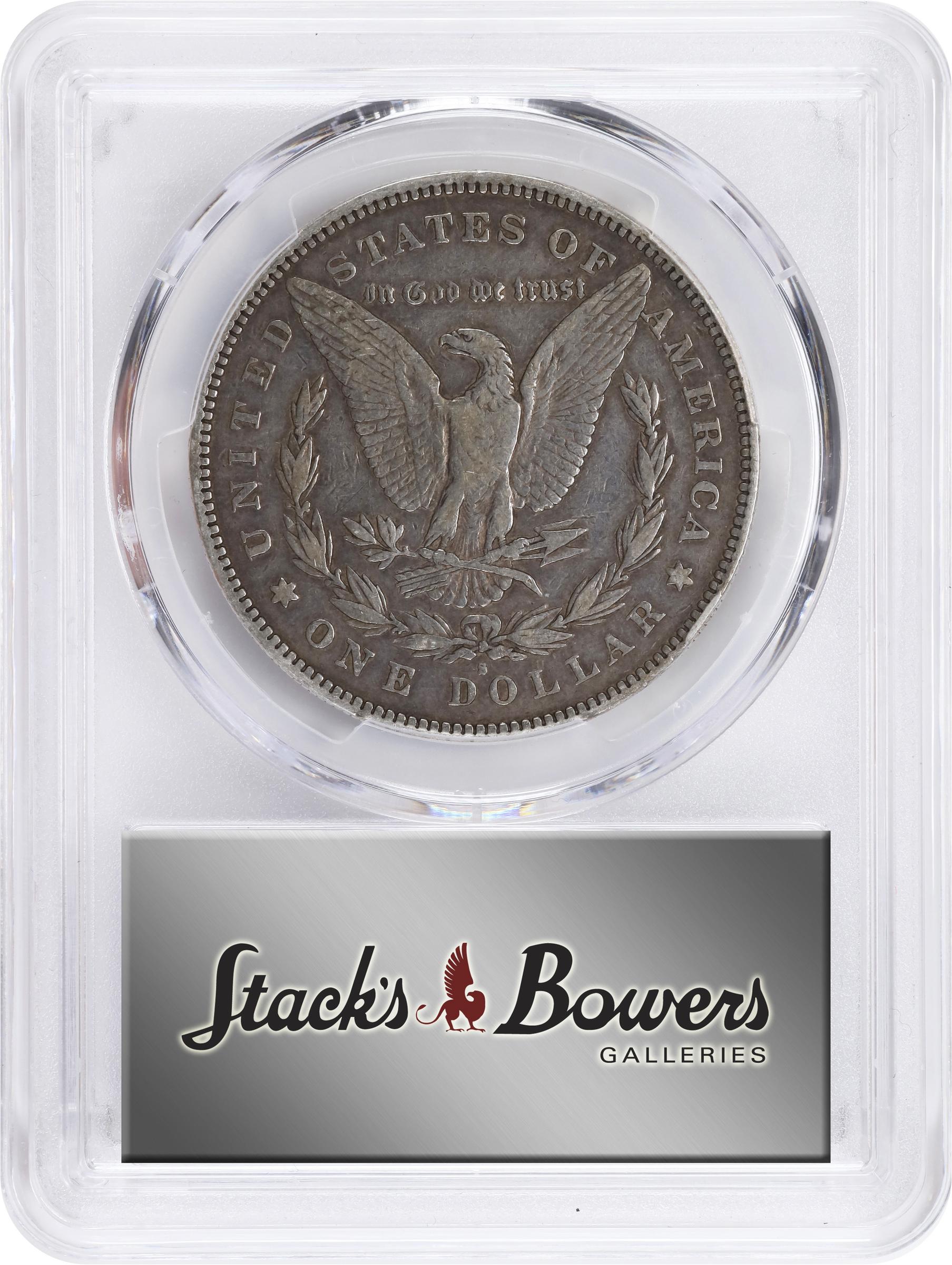 image for: 1878-S Morgan Silver Dollar. VAM-59. Top 100 Variety. Long Arrow Shaft. VF-30 (PCGS).