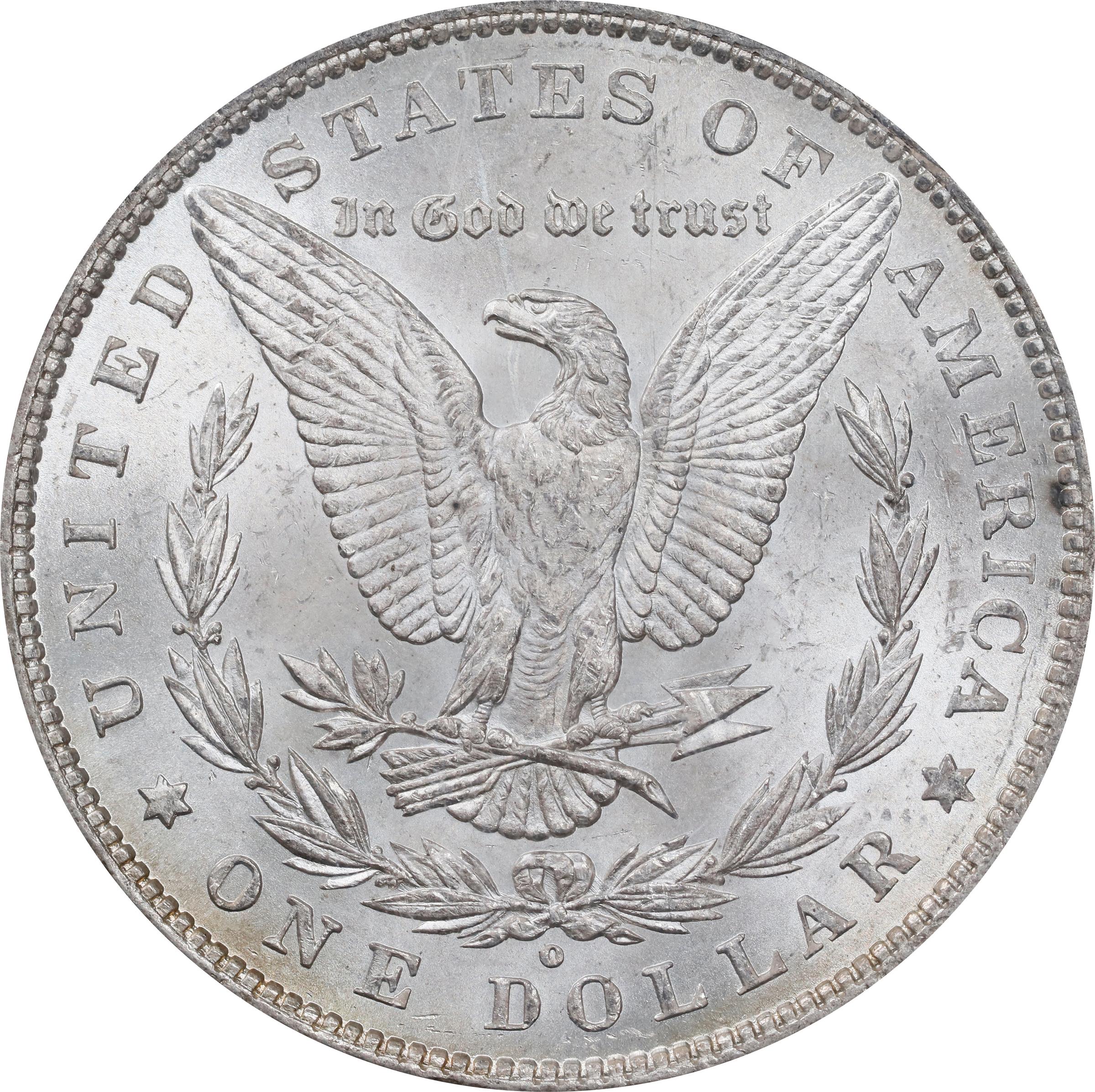 image for: 1880-O Morgan Silver Dollar. VAM-7. Hit List 40. Rusted Date. MS-61 (PCGS).