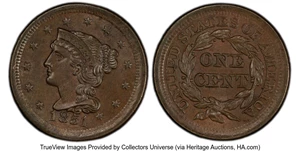 image for: 1851 1C N-10, R.1, MS63 Brown PCGS. Incorrectly attributed by NGC as N-23. Mintage 9,889,707....