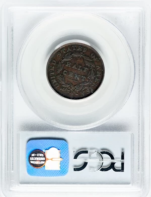 image for: 1835 1/2 C C-1, B-1, R.1, VF35 PCGS. Mintage 398,000....