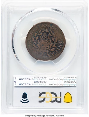 image for: 1795 1C Lettered Edge, S-75, B-3, R.3, Good 4 PCGS. Mintage 37,000....