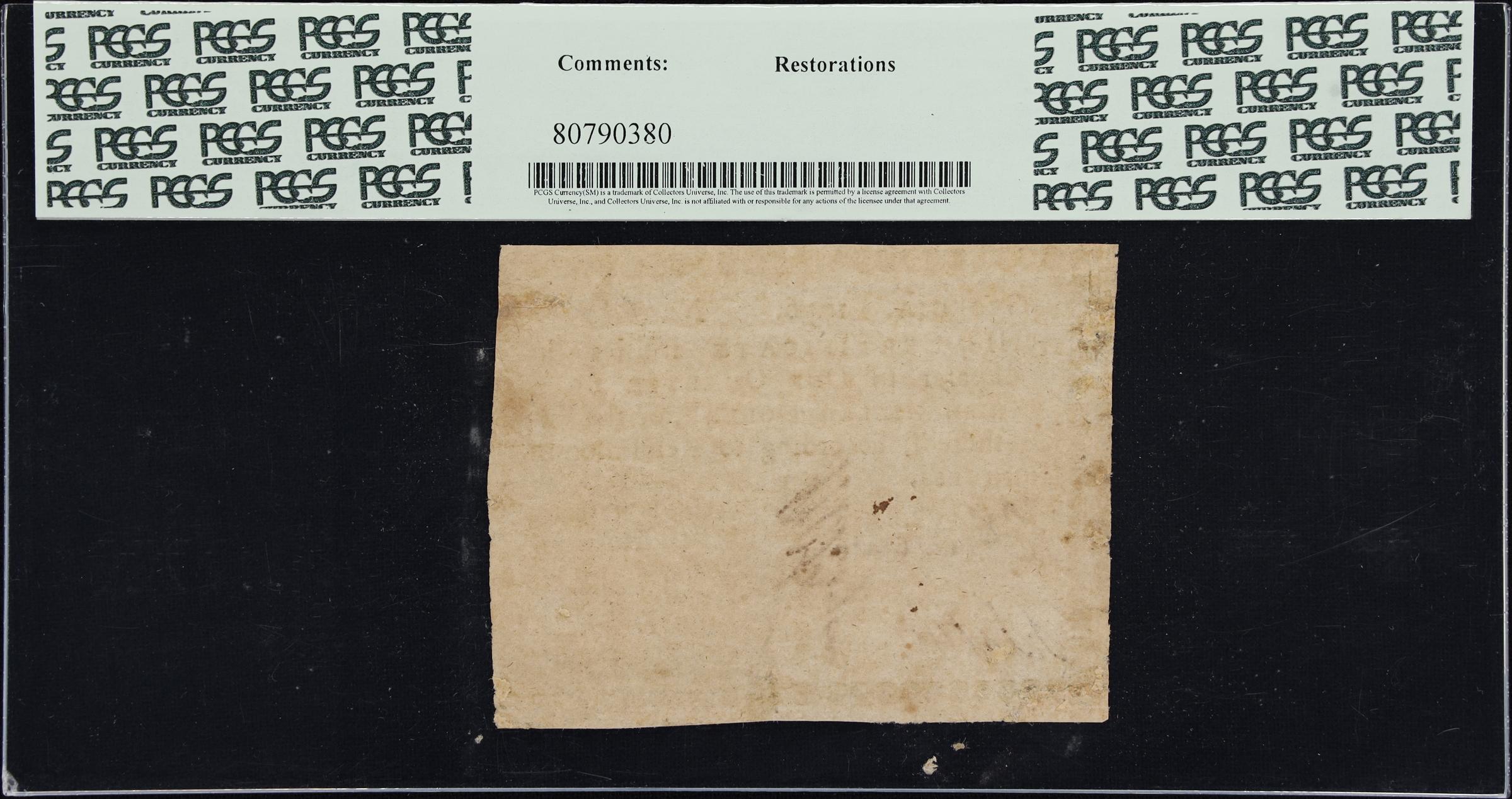 image for: GA-69. Georgia. 1776. $1/4. PCGS Currency Extremely Fine 40.