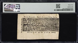 image for: MD-57. Maryland. March 1, 1770. $4. PMG Choice Very Fine 35.