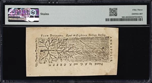image for: MD-68. Maryland. April 10, 1774. $4. PMG About Uncirculated 53.