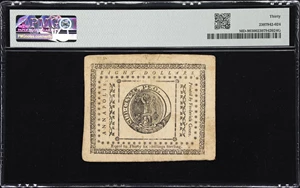 image for: MD-90. Maryland. December 7, 1775. $8. PMG Very Fine 30.