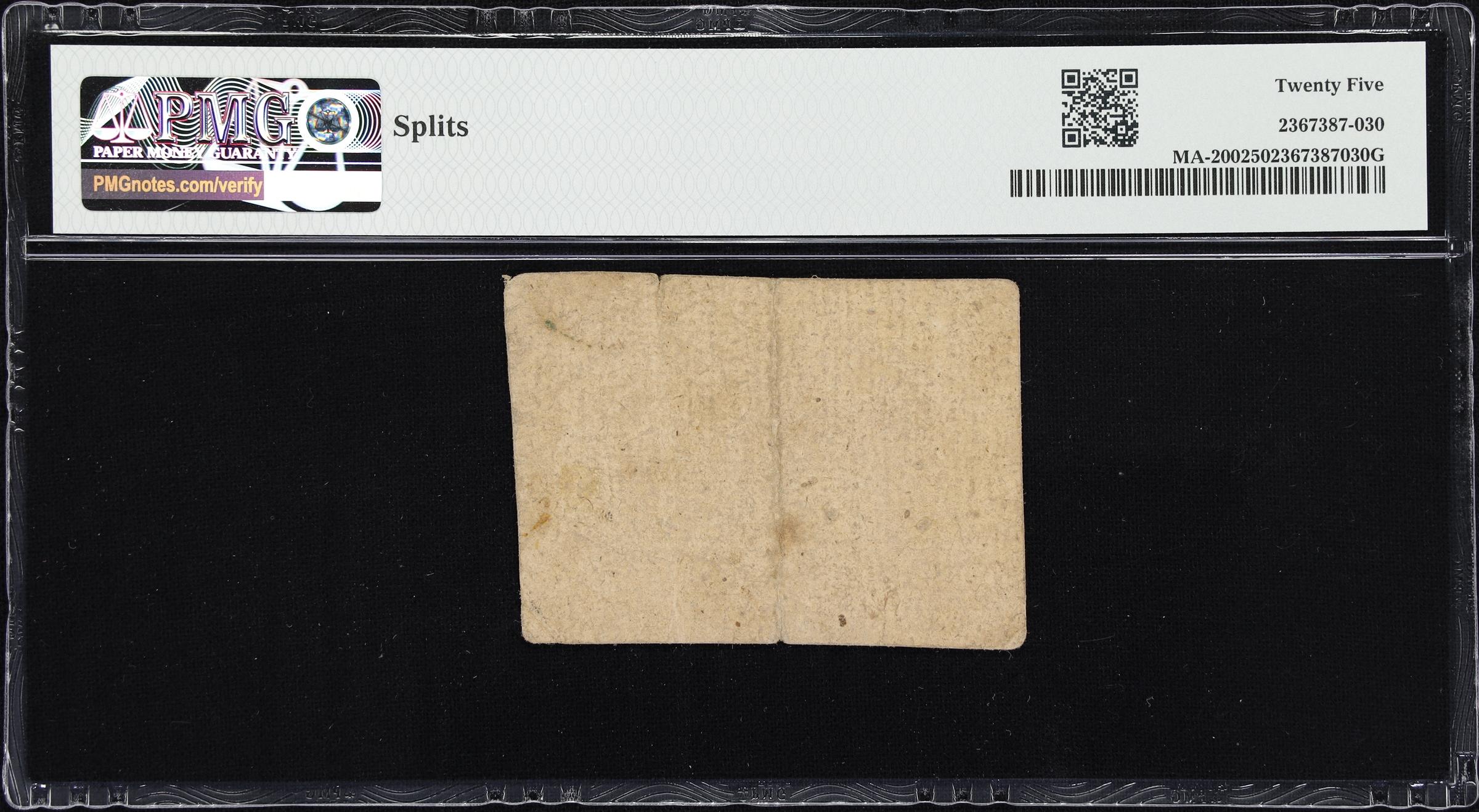 image for: MA-200. Massachusetts. June 18, 1776. 2 Shillings, 6 Pence. PMG Very Fine 25.