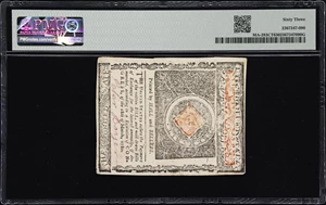 image for: MA-283CT. Massachusetts. May 5, 1780. $7. PMG Choice Uncirculated 63. Counterfeit.