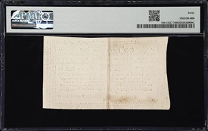 image for: NH-152CT. New Hampshire. November 3, 1775. 40 Shillings. PMG Extremely Fine 40. Contemporary Counterfeit.