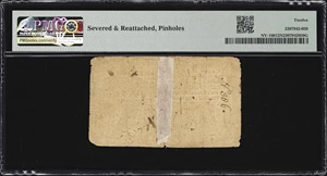 image for: NY-160. New York. April 21, 1760. 10 Pounds. PMG Fine 12 Net. Severed & Reattached, Pinholes.