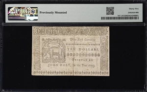 image for: NY-181. New York. September 2, 1775. $10. PMG Choice Very Fine 35.