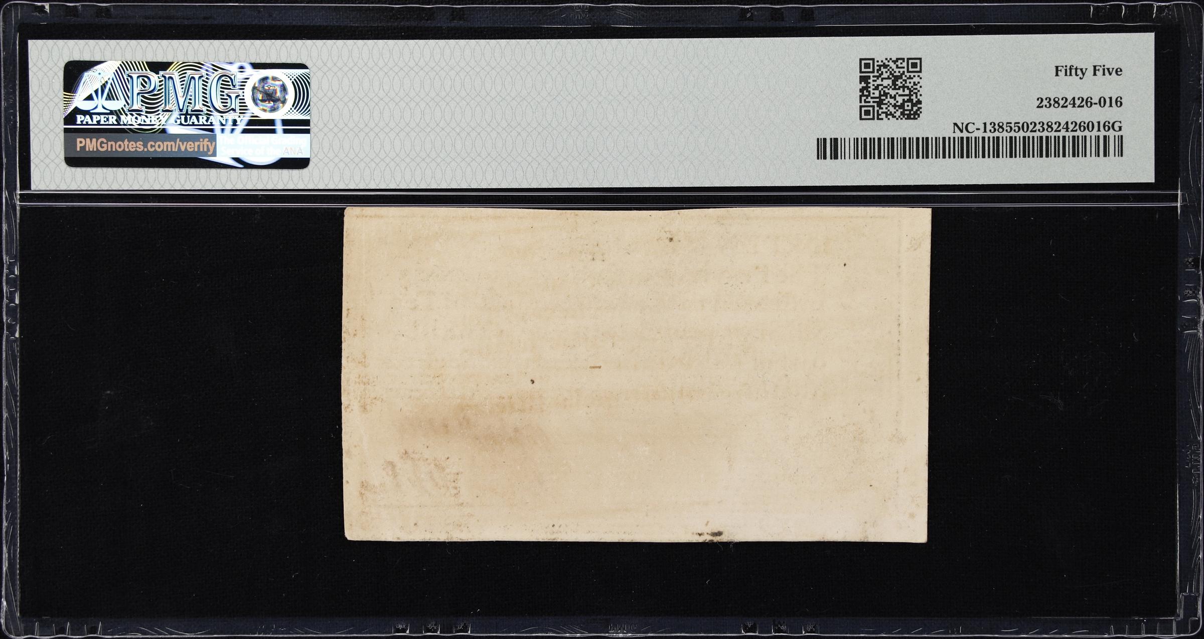 image for: NC-138. North Carolina. December, 1771. 10 Shillings. PMG About Uncirculated 55.