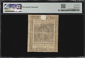 image for: PA-177. Pennsylvania. July 20, 1775. 10 Shillings. PMG Choice Very Fine 35.