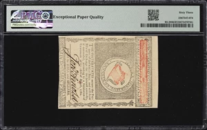 image for: RI-288. Rhode Island. July 2, 1780. $8. PMG Choice Uncirculated 63 EPQ.