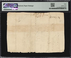 image for: SC-97. South Carolina. April 10, 1774. 100 Pounds. PMG Very Good 8 Net. Backed, Paper Damage.