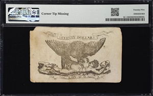 image for: SC-156. South Carolina. February 8, 1779. $70. PMG Very Fine 25.