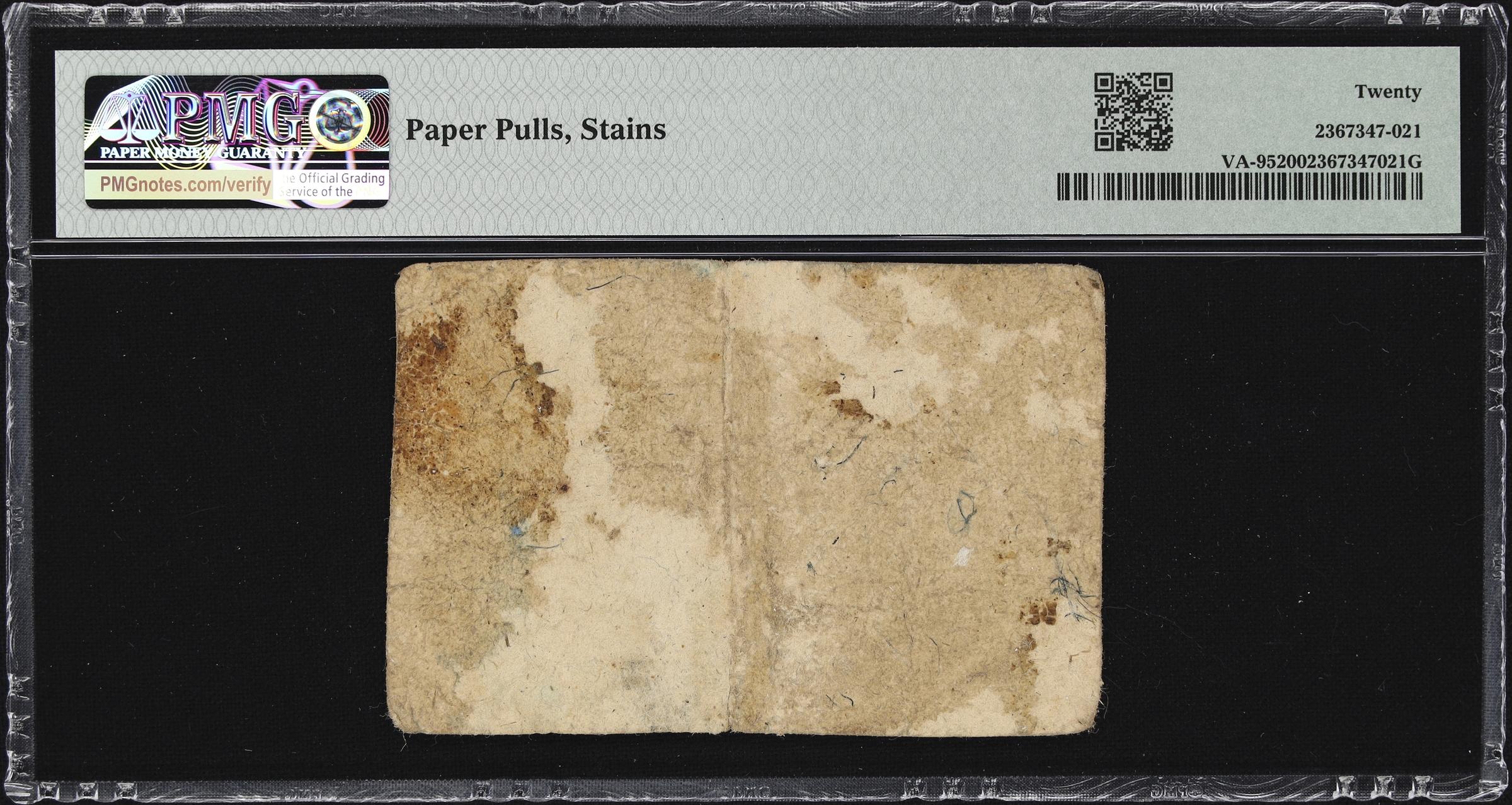 image for: VA-95. Virginia. May 6, 1776. 12 Shillings, 6 Pence. PMG Very Fine 20.