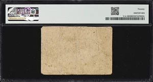 image for: VA-108. Virginia. October 7, 1776. $6. PMG Very Fine 20.