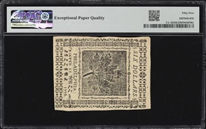 image for: CC-43. Continental Currency. July 22, 1776. $6. PMG About Uncirculated 55 EPQ.