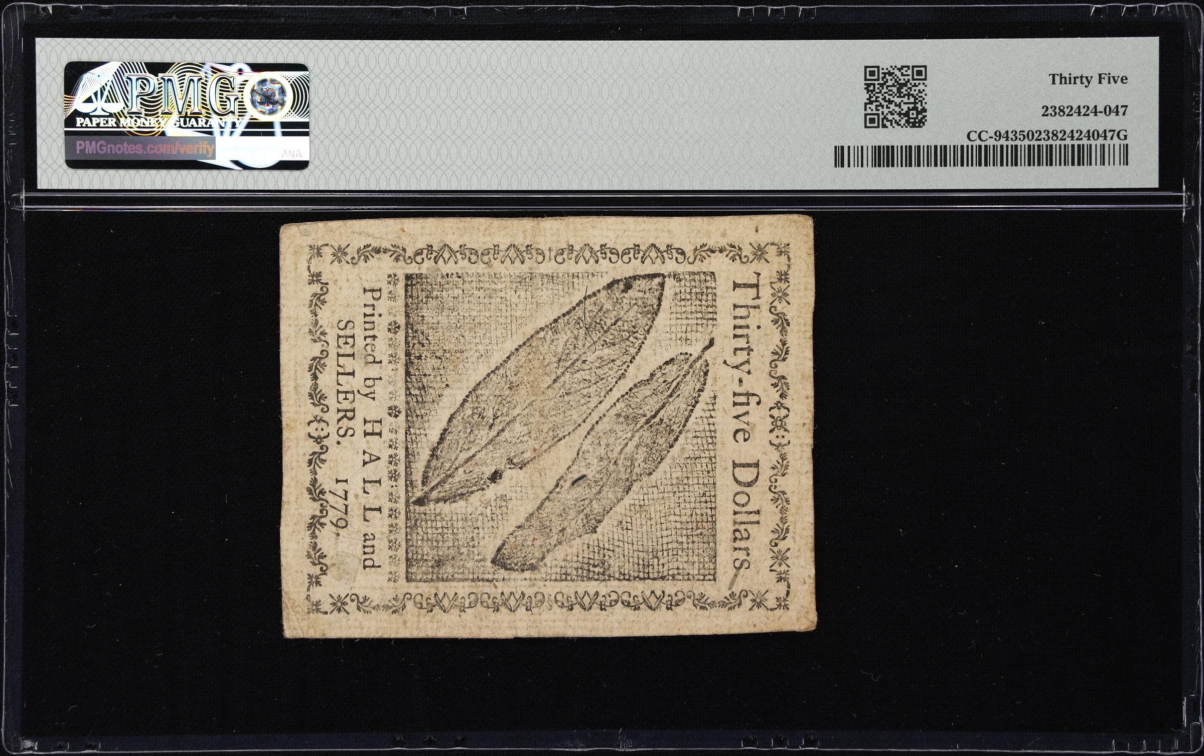 image for: CC-94. Continental Currency. January 14, 1779. $35. PMG Choice Very Fine 35.