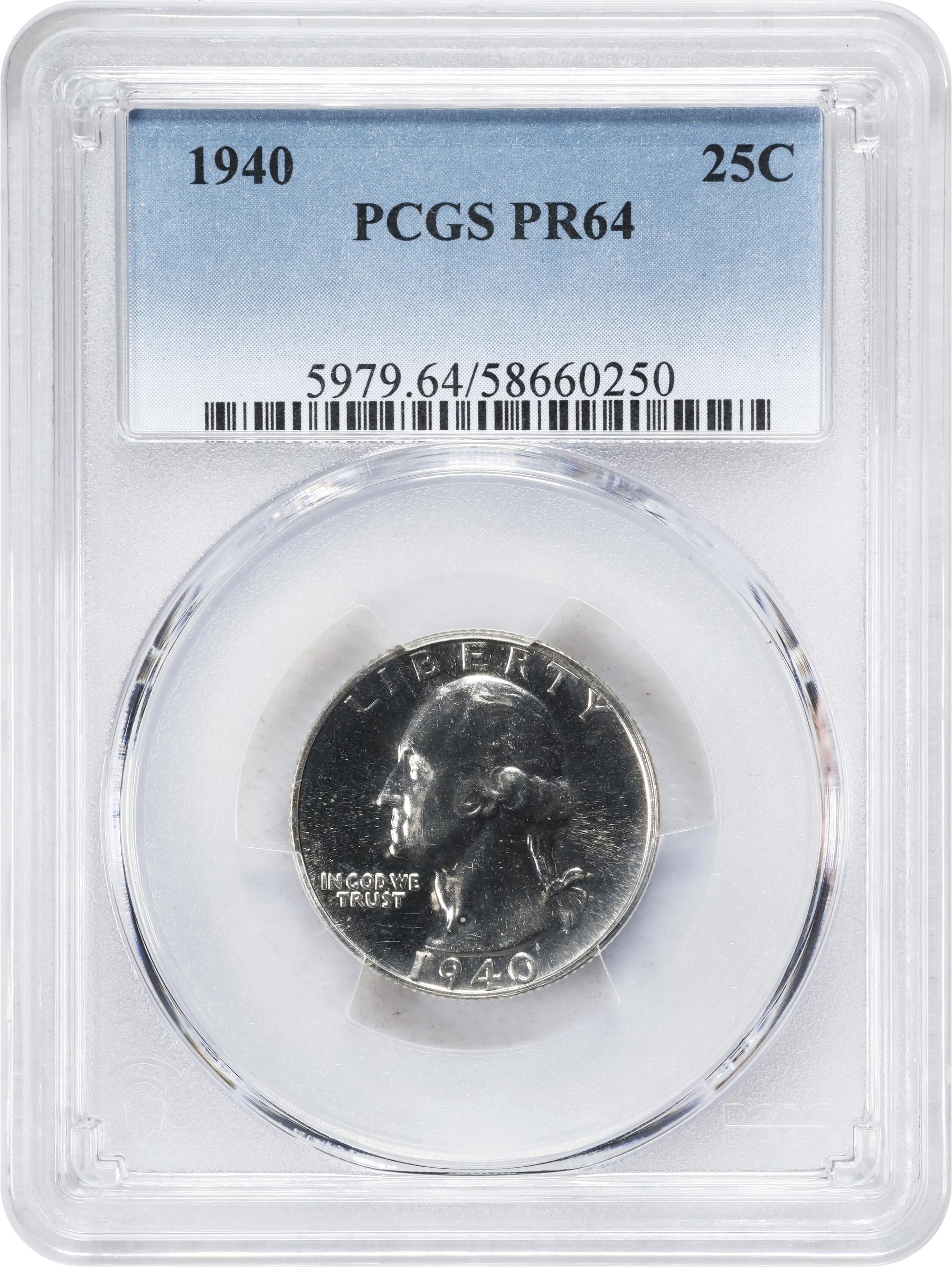 1940 25c PR64 CAC thumbnail 5