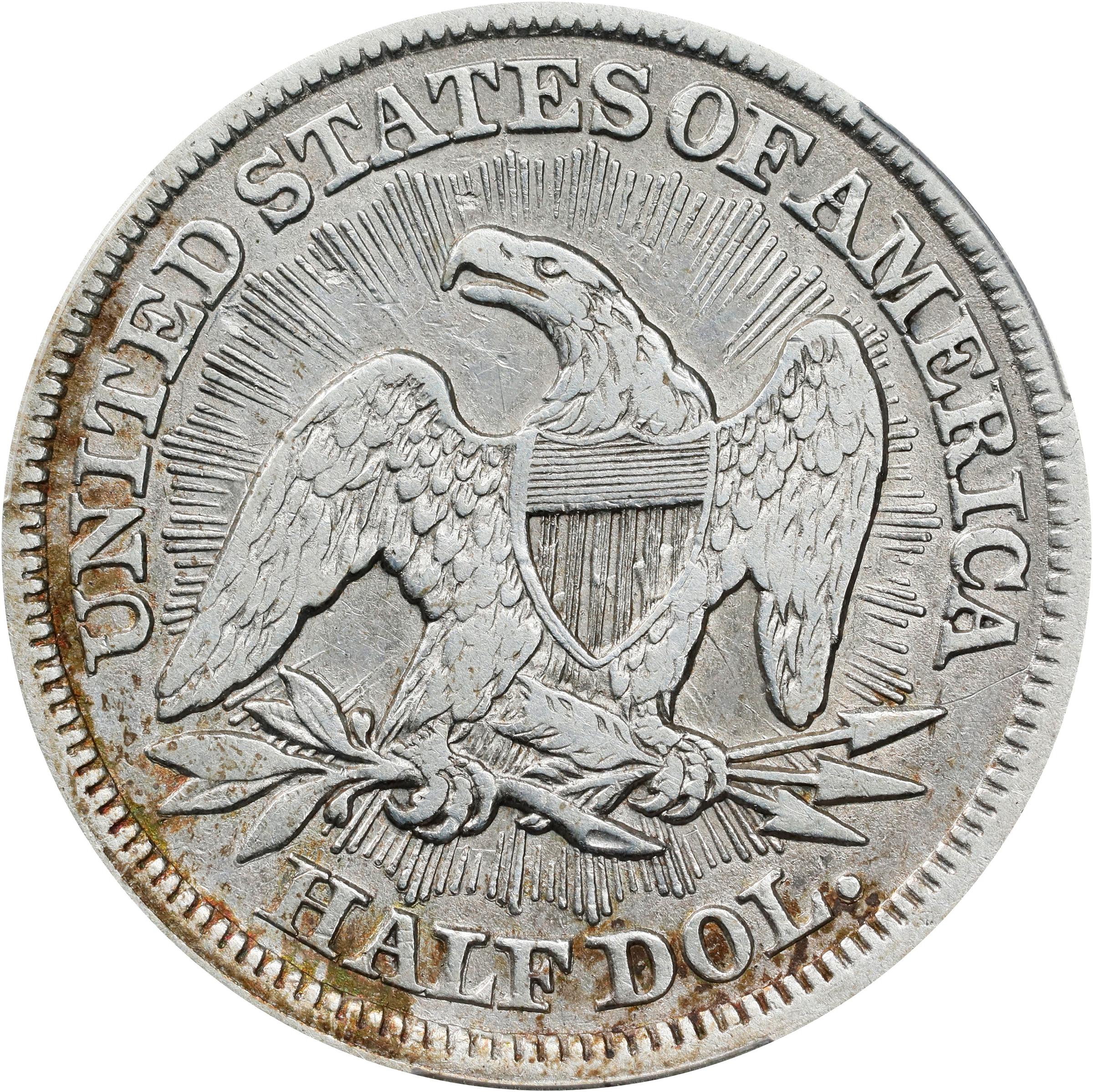 1853 50c Arrows & Rays VF25 thumbnail 2